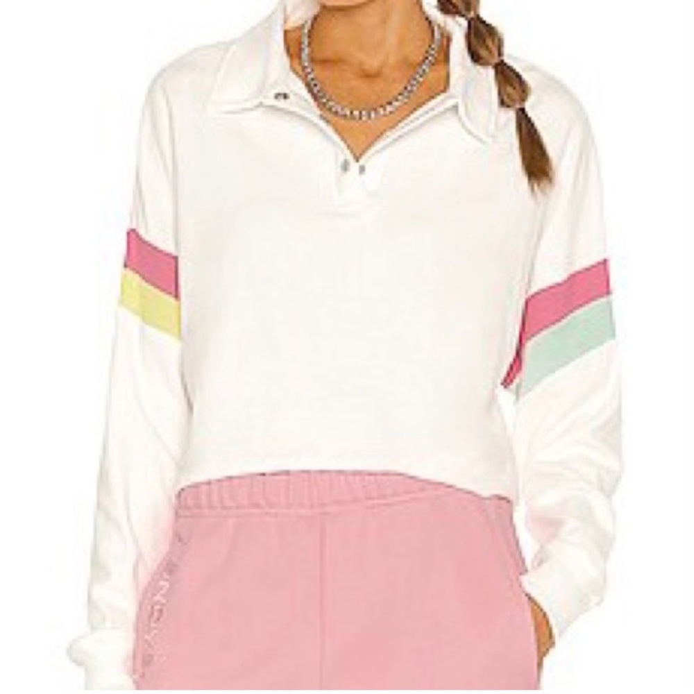 Wildfox Candy Stripe Miami Polo XS NWT